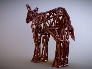 okapi adult male Modelo de impresión 3D