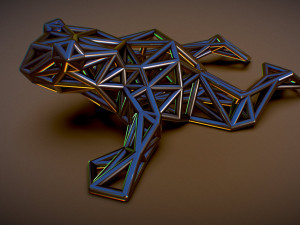 north american bullfrog Modello di stampa 3D
