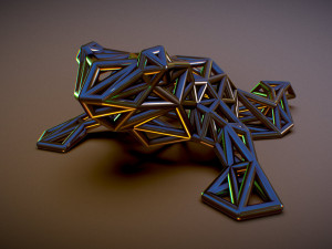 north american bullfrog Modello di stampa 3D