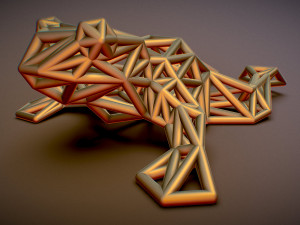 north american bullfrog Modello di stampa 3D