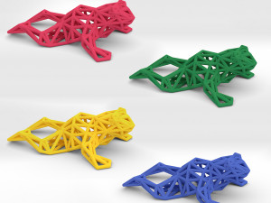 north american bullfrog Modello di stampa 3D