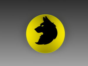 wolf logo 3D Model