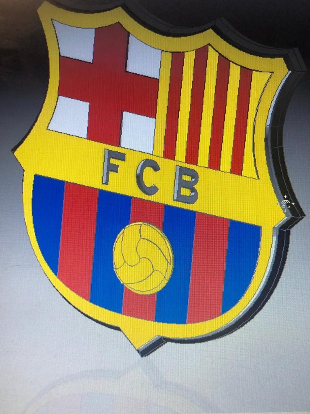 barcelona logo Modelo 3D .c4d .max .obj .3ds .fbx .stl .blend 