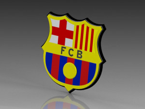 barcelona logo Modelo 3D