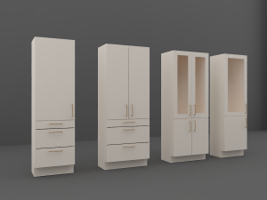 cupboard set 3D 모델