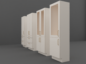 cupboard set 3D Model