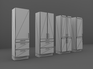 cupboard set 3D Model