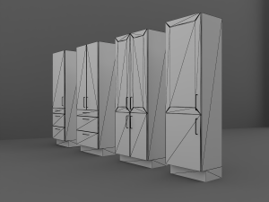 cupboard set 3D Model