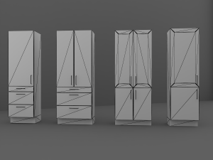 cupboard set 3D Model