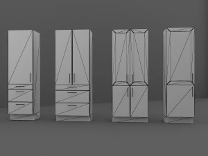 cupboard set 3D Model