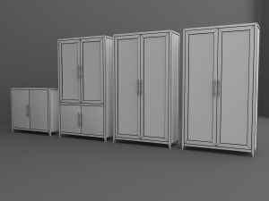 cabinet set 3D Model