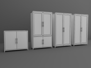 cabinet set 3D Model
