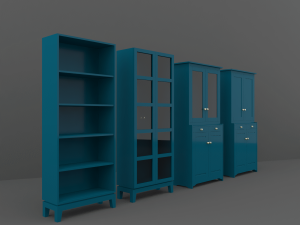 cupboard set 3D मॉडल
