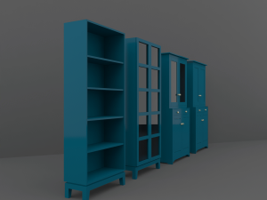cupboard set 3D मॉडल