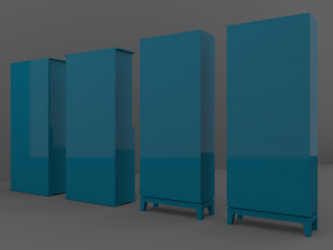 cupboard set 3D मॉडल