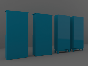 cupboard set 3D मॉडल