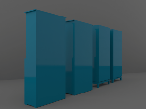 cupboard set 3D मॉडल