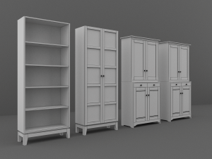 cupboard set 3D मॉडल