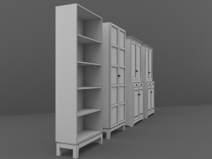 cupboard set 3D मॉडल