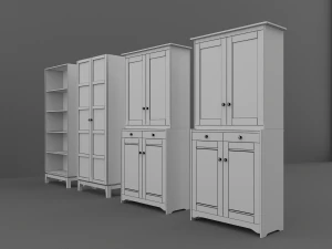 cupboard set 3D Model