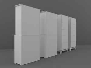 cupboard set 3D मॉडल