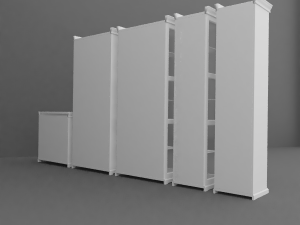 cupboard set 3D Model