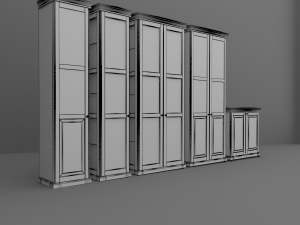 cupboard set 3D Model