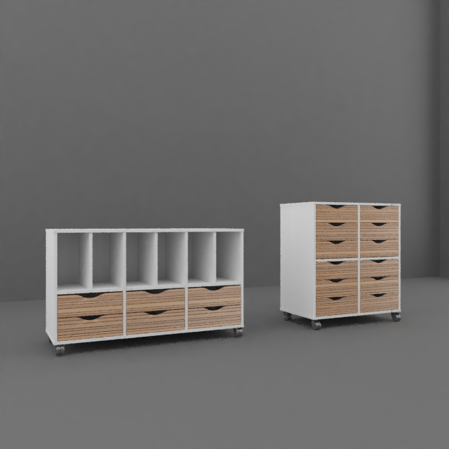 office cabinets Modelo 3D .c4d .max .obj .3ds .fbx .stl .blend 