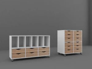 armários de escritório Modelo 3D