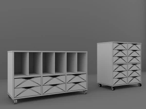 office cabinets 3D Model