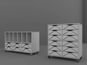 office cabinets 3D Model