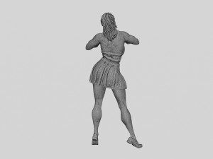 Sexy School Girl Wearing Costume Making Heart with His Hands 3D Print Model Modello di stampa 3D