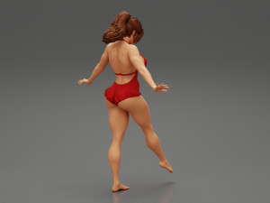 Sexy Woman Standing With One Leg 3D Print Model 3D-printmodel