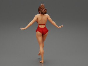 Sexy Woman Standing With One Leg 3D Print Model 3D-printmodel