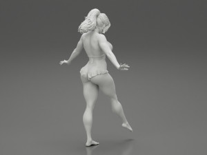 Sexy Woman Standing With One Leg 3D Print Model 3D-printmodel