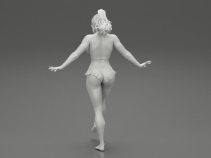 Sexy Woman Standing With One Leg 3D Print Model 3D-printmodel