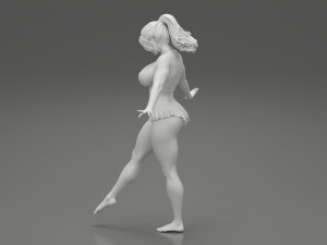 Sexy Woman Standing With One Leg 3D Print Model 3D-printmodel