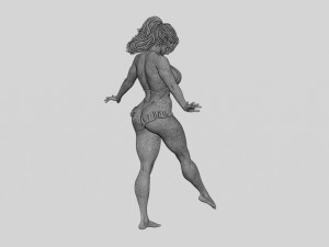 Sexy Woman Standing With One Leg 3D Print Model 3D-printmodel