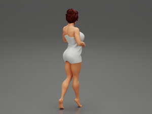 Woman Getting Out From Bathtub 3D Print Model 3D Принт Модель