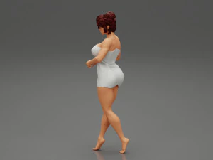 Woman Getting Out From Bathtub 3D Print Model 3D Print Model