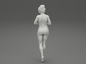 Woman Getting Out From Bathtub 3D Print Model 3D Принт Модель