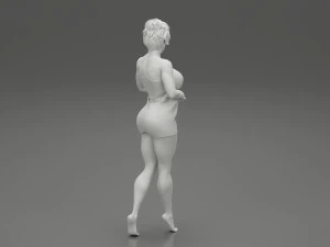 Woman Getting Out From Bathtub 3D Print Model 3D Print Model