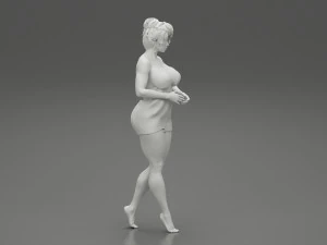 Woman Getting Out From Bathtub 3D Print Model 3D Print Model