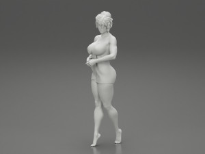Woman Getting Out From Bathtub 3D Print Model 3D Принт Модель