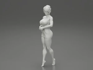 Woman Getting Out From Bathtub 3D Print Model 3D Print Model