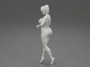 Woman Getting Out From Bathtub 3D Print Model 3D Print Model