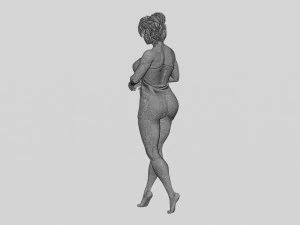 Woman Getting Out From Bathtub 3D Print Model 3D Print Model