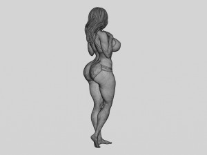 Sexy Girl Swimming Suit Beach Fashion Bikini 3D Print Model Modèles 3D en vedette