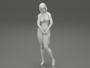 Sad Woman On beach Bikini 3D Print Model 3D-Druckmodell