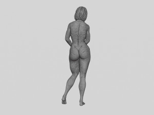 Sad Woman On beach Bikini 3D Print Model 3D-Druckmodell